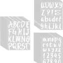 Outus 576 Pieces 8 Sheets Letters Stickers Self Adhesive Vinyl Letter Alphabet Number Stickers Mailbox Numbers Sticker, Decals for Classroom Decor, Sign, Door(White,3 Inch)