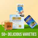 Twinings Superblends Sleep+ Herbal Tea with 1mg Melatonin Camomile, Cinnamon & Vanilla, Naturally Caffeine-Free, 16 Tea Bags (Pack of 1), Enjoy Hot or Iced