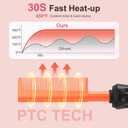 Hot Comb for Lace Front Wigs, Ceramic Electric Straightening Combs with 14 Temperature Settings & Auto Shut Off, Dual Voltage Travel Pressing Comb Set for Black Women Hair