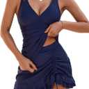 Blooming Jelly Womens Tankini Swimsuits Tummy Control Bathing Suit Two Piece Retro Swim Skirt Modest V Neck Swimwear