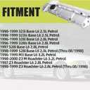 Aluminum Valve Cover Compatible with 1996 1997 1998 1999 2000 BMW 323is Z3 M 328i 528i M3 2.5L 2.8L 3.2L