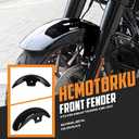 Front Fender 19" Wheels Wrap Mudguard Fit for Harley Touring Road King FLHR Electra Glide FLHT Street Glide FLHX CVO Road Glide 2014-2023 Gloss Black