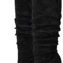 Elisabet Tang Women's Closed Toe Heeled Boot Pointed Toe Shoes Stiletto Heels Slip On Slouchy Knee High Boots For Women Sexy Dress Shoes, (8.5)