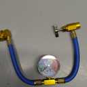 R134A Car AC Refrigerant Charge Hose Kit Recharge Hose with Gauge,A/C 1/2 Recharge Measuring Kit Can Tap Air Conditioning Pressure Gauge R134A by Ketofa