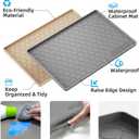 Winisok Silicone Under Sink Mat 28" x 19", kitchen Essentials and Gadgets, Shelf liner and Cabinet Protector, Home Organizers and Storage, Waterproof Bathroom Tray
