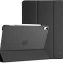 ProCase for iPad Air 13 Inch Case M3 2025/M2 2024, Slim Smart Cover iPad 13 Air M3 M2 Case with Translucent Hard Shell Back, Supports Touch ID, Auto Wake/Sleep -Black