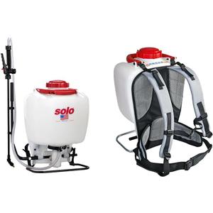 Solo 425-Deluxe 4-Gallon Professional Piston Backpack Sprayer Bundle with Deluxe Padded Straps Accessory