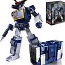 HAKIGO Deformation Robot Toys Tape Recorder 9.1 inches Gear Joints Action Figure Contains Metal Parts for Adults Kids, with 1 Tape