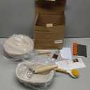 Sourdough Proofing Basket Gift Set, 9" Round and 10" Oval Banneton Bread Baking Supplies, Sourdough Baskets with Bread Lame, Danish Whish, Bowl Scraper, Sourdough Scraper, and Linen Liner (9-Piece Kit)