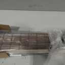 LazBlinds No Drill Bamboo Roman Shades, 26.5" W x 64" H, Malay Walnut