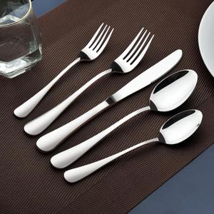 Acnusik Stainless Steel Utensils Flatware Service for 8 Cutlery Modern 40 Piece