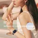 BRG Thin Mesh Loop Compatible with Apple Watch Bands for Women 40mm 41mm 38mm 42mm Series 11 10 9 8 7 6 5 4 3 2 1 SE, Metal Magnetic Stainless Steel Strap with X-Shape Diamond Clasp for iWatch Bands (Midnight)