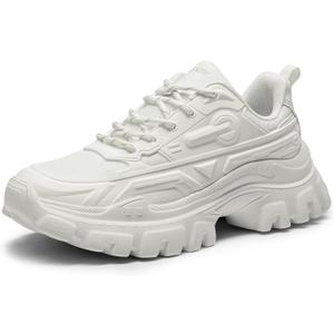 DREAM PAIRS Women Chunky Fashion Sneakers Platform Bold Lace-Up Comfortable Sneakers. (7)