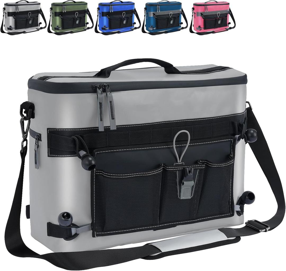 Dreizack Kayak Cooler Behind Seat, Waterproof Cooler for Kayaking,Paddle Board Cooler Compatible with Lawn-Chair Seat Kayak Accessories Cooler Bag Kayak Cooler Tow Behind for Camping Fishing