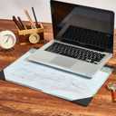 2 x Desk Calendar 2026 Large 17" x 12"- Jan 2026 to June 2027, Marble Design 18 Months Monthly Calendar, PP Cover Wall Calendar 2026 for Office, Classroom & Home