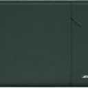 MOSISO Laptop Case 13.3 inch, 13-13.3 inch Laptop Sleeve Compatible with MacBook Air/ Pro 13/ Pro 14 M5 M4 M3 M2 M1, HP Dell ASUS Lenovo, Polyester Vertical Computer Sleeve Bag with Pocket, Midnight Green