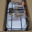 mustry Glass Drink Dispenser for Parties, 1 Gallon Beverage Dispenser with Stand and Spigot Solid Stainless Steel, Used as Lemonade Dispenser Sun Tea Jar Kombucha Jar, Set of 2