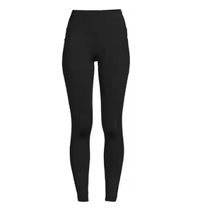 Avia Black Leggings With Side Pattern Size S