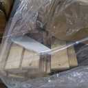 LINSY Wood Bed Frame, Queen Bed Frame Solid Wood Platform Frames with Headboard and Slat Bases, Wooden Bedframe No Box Spring Needed, Easy Assembly, Walnut