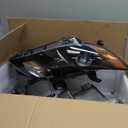 Headlights Assembly Replacement Compatible with 2007 2008 2009 Toyota Camry Halogen with Clear Lens Black Housing Amber Reflector Front Lamps Driver and Passenger Side 8113006201