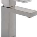 Delta Modern Brushed Nickel Bathroom Faucet 1 Hole, Single Hole Bathroom Sink Faucet for Vanity, Metal Push-Pop Drain Assembly, Stainless 567LF-SSPP