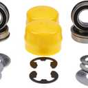 DVPARTS Front Wheel Bearing Bushing to Bearing Conversion Kit for John Deere LA140 LA145 LA150 LA155 LA165 LA175 LA100 L105 LA115 LA125 LA130 LA135 L100 L105 L108 L110 L120 L130