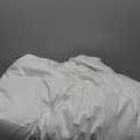 APSMILE Luxury 100% Organic Cotton All Season Down Feather Fibers Comforter Twin Size Duvet Insert, Fluffy Fill Power 34oz Medium Warmth Bed Comforter (68x90, Ivory White)