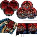 41PCS S.tr.anger Party Tableware, 20 Plates, 20 Napkins and 71'' x 42'' Tablecloth - S.tr.anger Theme Birthday Party Decoration Supplies