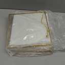 Treela 4 Pcs Glass Frame for Pressed Flower 8x8 Inch Clear Wall Hanging Photo Frame Glass Picture Double Square Metal Floating DIY Vintage Artwork Display with Chain for Poster, Gold