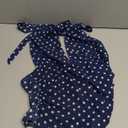 RoseSeek Women's Polka Dots Ruffle Tiered .Size S