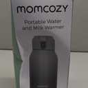 Momcozy Portable Bottle Warmer for Travel  Dual Heating Modes for Breast Milk & Water, Portable Milk Warmer with Fast Heating & Long Battery Life, 17 Ounces Large Capacity to Meet Your All-Day Needs (Gradual Change of Green)