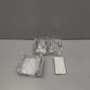 Sasylvia 60 Pcs Beadable Keychain Bars Bulk Making Kit 20 Beaded Keychain 20 Bag 20 Thank You Cards for DIY Keyrings Charms (Silver)