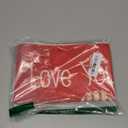 AVOIN colorlife Valentine's Day Love You More Arrow Love Heart Throw Pillow Cover, 12 x 20 Inch Red Cushion Case Decoration for Sofa Couch