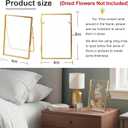 4x 6'' Gold Floating Frame Set Of 2 For Photo Sizes 2x3'',3.5x 5'',4x6'',Brass Metal Lace Edge Frames,Double Glass Adjustable Tabletop/Shelf Photo Frame, Christmas Framed Wall Art Craft Ornaments Classy Gifts