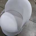 KEIKI Upholstered Swivel Barrel Chair, Mid-Century Modern Velvet Accent Armchair for Living Room, Bedroom, Makeup Vanity, 360 Rotating Sofa Chair, Cream