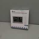 Weather Station Indoor Outdoor Thermometer Wireless, Home Atomic Clock with Large Constant Display, Inside Outside Temperature Humidity Monitor, Dew Heat Point, Barometer Grey