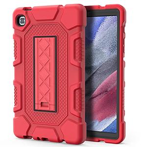 AZZSY Tablet Case for Samsung Galaxy Tab A7 Lite 8.7 Inch 2021 (SM-T220/T225), Heavy Duty Shockproof Rugged Protective Case, Red