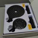 MakeFit Dual Filtered Rain Shower Head Combo, High Pressure Handheld Shower Head with Adjustable Bar - Rainfall Shower Head And Showerhead with Filter for Hard Water - Removes Chlorine (Matte Black)