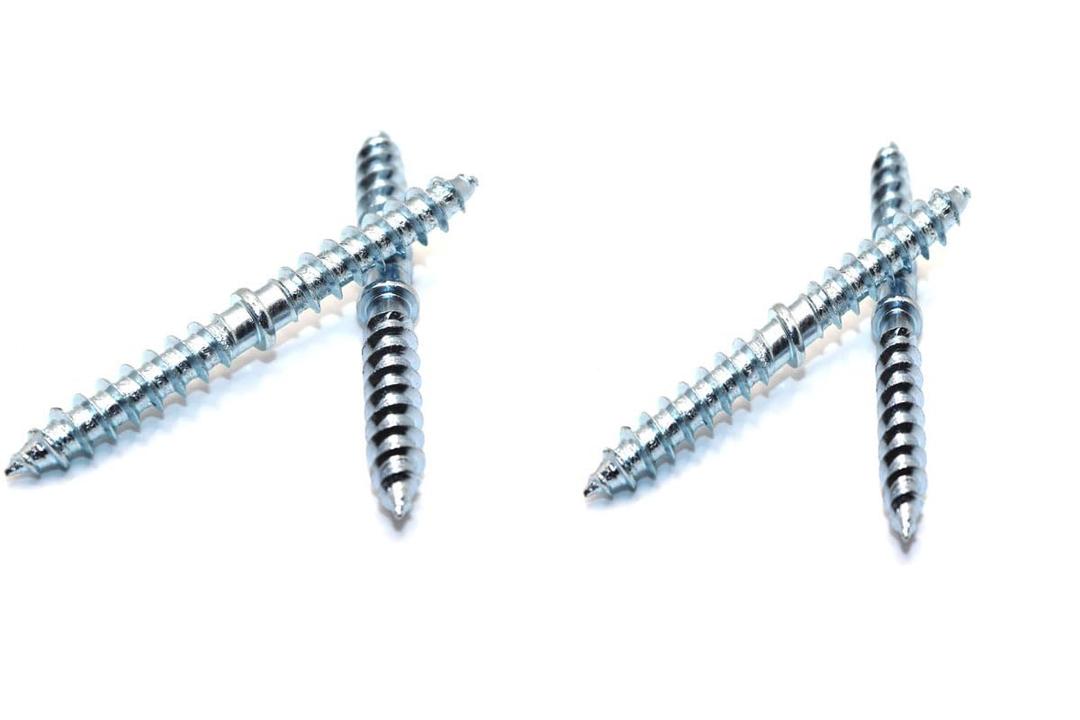 50PCS Galvanized Double Head Pointed Tail Furniture self-Tapping Screw with Two Pointed Teeth Bolts (M7*70-50pcs, Silver)