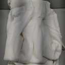 105 Inch Linen Curtains for Living Room Dining Floor to Ceiling Pinch Pleated Hooks Rings Back Tab Light Filtering Semi Sheer Curtain Drapes 2 Panels Set for Large Window Boho Neutral Beige White