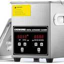 CREWORKS Professional Jewelry Cleaning Machine, 2L Jewelry Cleaning Ultrasonic Machine with Heater & Timer, Digital Sonic Cleaning Machine for Cleaning Denture Dental Irrigator Parts Retainer Glasses