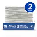 AprilAire 501 Replacement Filter for AprilAire 5000 Whole-House Air Purifier - MERV 15 Equivalent, 16x25x6 Air Filter (Pack of 2)