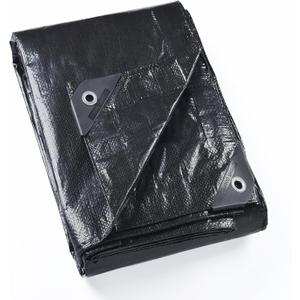 GUARD SHIELD Black Tarp 10x20 Feet Waterproof Tarps Lightweight Camping Tarp Outdoor Multi Purpose Poly Cover 6mil