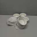 MALACASA Ramekins 6 oz Oven Safe, Porcelain Creme Brulee Ramekins Pudding Custard Cups Small Ceramic Souffle Dishes Ramakan Ramiken Ramicans Baking Bowls Set of 6, White, Series RAMEKINDISH