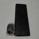 Wireless Keyboard and Mouse Combo, Full Size Silent Ergonomic Keyboard and Mouse, Long Battery Life, Optical Mouse, 2.4G Lag-Free Cordless Mice Keyboard for Computer, Mac, Laptop, PC, Windows (Black)