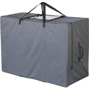 Cuddly Nest Folding Mattress Storage Bag - Heavy Duty Carry Case for Tri-Fold Guest Bed (Fits 6" Twin & Twin XL Mattress, Grey)