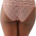 b.tempt'd Women's B.tempt'd By Wacoal Women's Lace Kiss Moderate Coverage Bikini Panty, 978182 (Pink, XL)