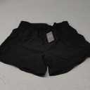 Ksmien Women's 5" Athletic Running Shorts Quick Dry Lightweight Workout Gym Shorts with Zipper Pockets UPF 50+ (Medium, Black)