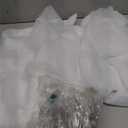 10x8ft White Tulle Backdrop Curtain with Lights, Wrinkle-Free Sheer Wedding Backdrop for Birthday Parties, Baby Showers, Bridal Showers, Photo Shoots and Home Decorations, White