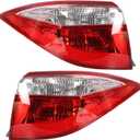 WFLNHB Driver and Passenger Side Tail Lights Assembly Replacement for Toyota Corolla 2014 2015 2016 Rear Tail Lights Lamps 8155002751 8156002751